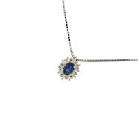 Collier Mirco Visconti Femme in Or blanc Zaffiro 0.23 Ct DL5/A3Z - DL5/A3Z